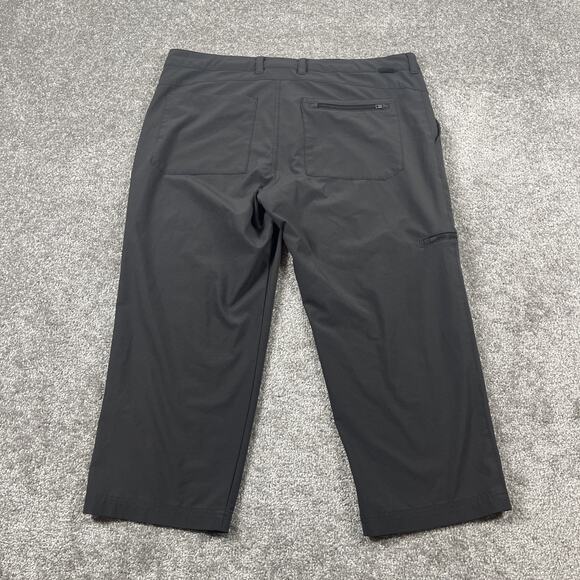 Patagonia Hiking Pants Womens 12 Happy Hike Cropped Stretchy Zip Pocket - Picture 6 of 11